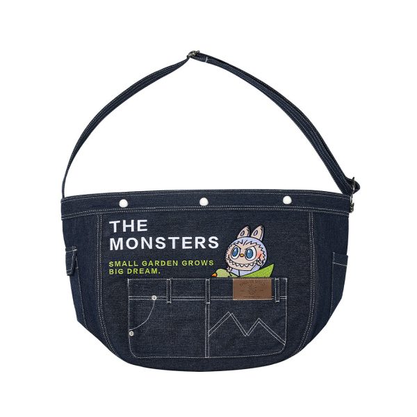 POP MART The Monsters LABUBU Fall in Wild Denim Tote Bag