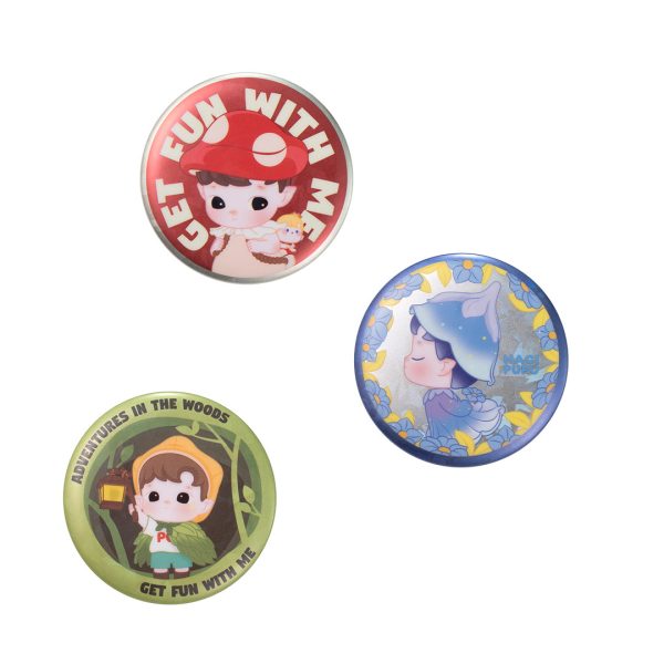 POP MART HACIPUPU Adventures In The Woods Series Tinplate Pin Badge Blind Box