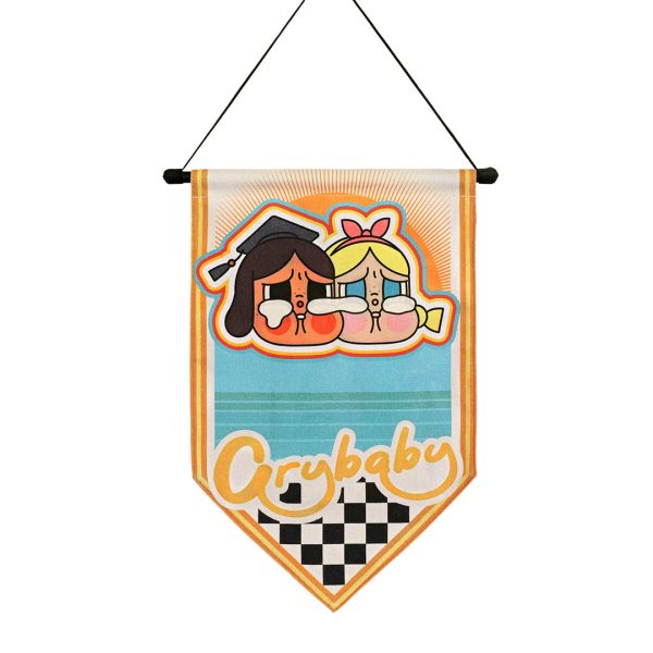 POP MART Crybaby Sunset Concert Series Badge Flag
